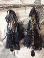 Black Tassle Earrings