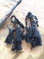 Black Tassle Earrings