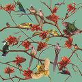 Coral Tree Fabric - Small Design