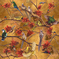 Coral Tree Fabric - Large design