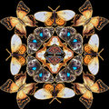 Butterfly Kaleidoscope Fabric - Large Design
