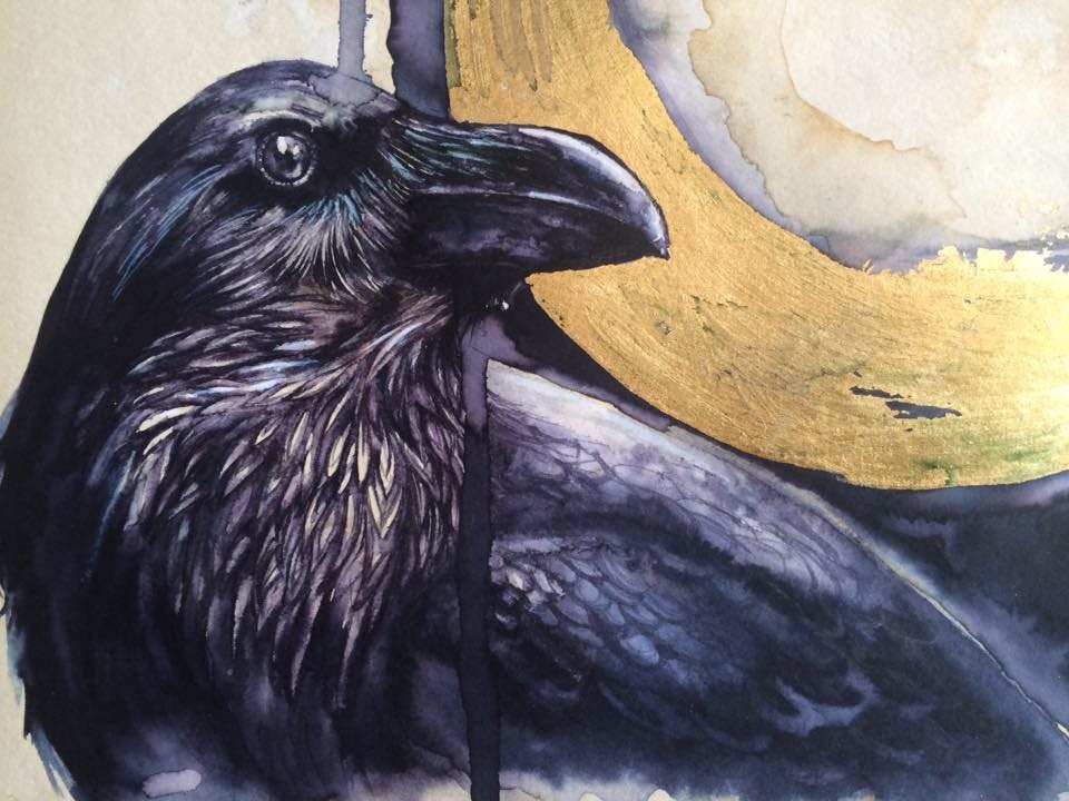 Gilt Corvid Print