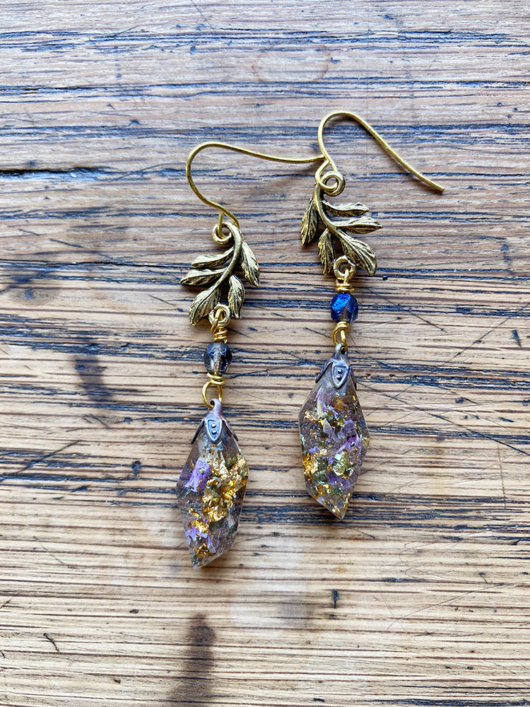 Fasceted Fynbos earrings
