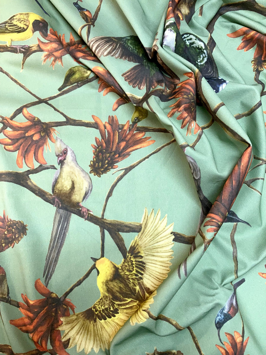 Coral Tree Fabric - Medium design
