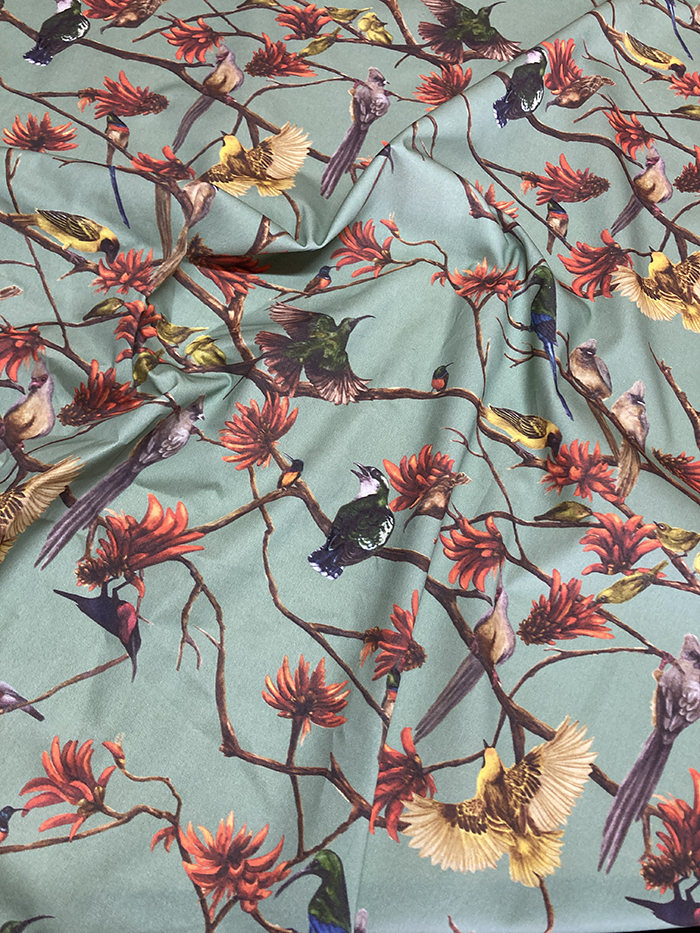 Coral Tree Fabric - Small Design