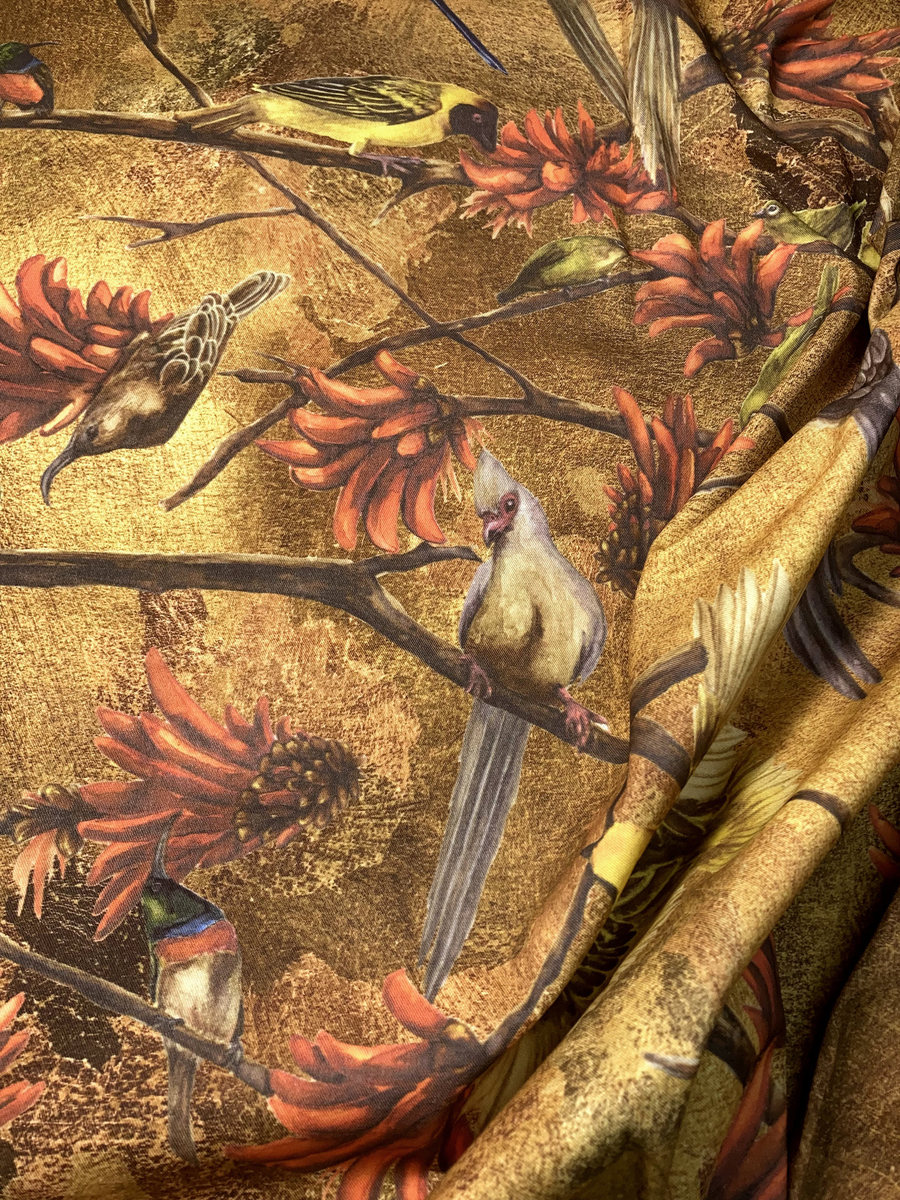 Coral Tree Fabric - Medium design