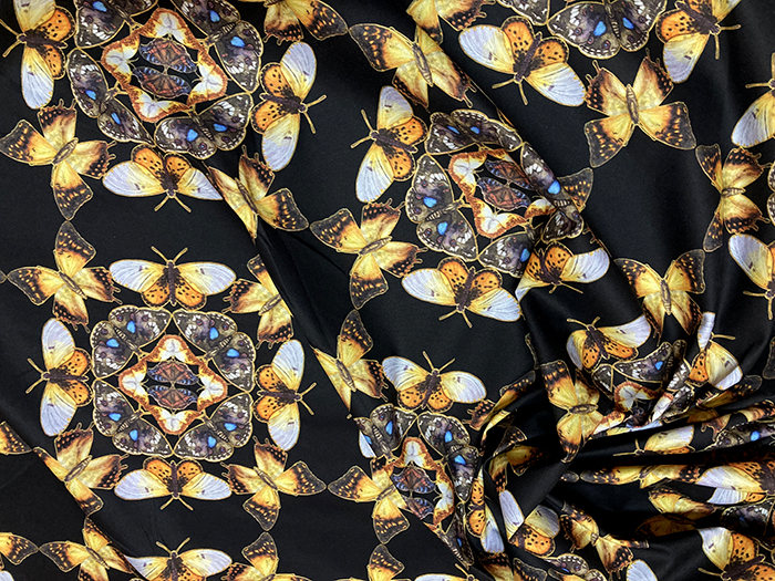 Butterfly Kaleidoscope Fabric - Large Design
