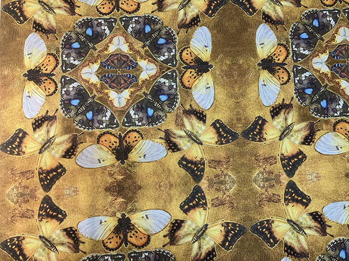 Butterfly Kaleidoscope Fabric - Large Design