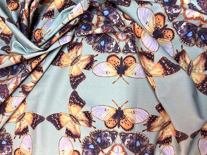 Butterfly Kaleidoscope Fabric - Large Design